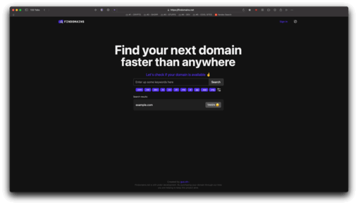 Findomains project cover