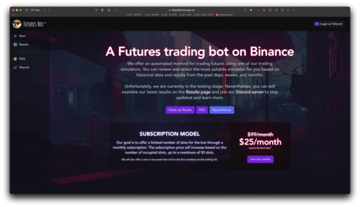 Futures Bot project cover