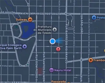 Map showing location